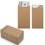 100 Pack Cash Envelopes Self adhesive 6.7x3.5 Inch, Fit for Envelope Money Saving Challenge, Kraft P