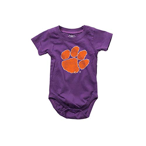 Wes And Willy Infant Clemson University Tigers Bodysuits 3 Pack Organic Cotton Set (18 M) #TOP2