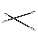 KKmoon 2X Adjustable Front Bumper Lip Splitter Strut Tie Bar Support Rod 75-200mm Carbon  (150cm)