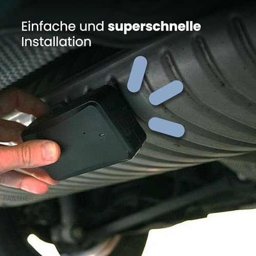 ONNTRACK Portable Pro+ GPS Tracker Auto – Eingebauter Tracker mit Echtzeit GPS Live Tracking, Ohne ABO, 90 Tage Akkulaufzeit, 4G LTE Peilsender mit App-Steuerung und Manipulationsalarm