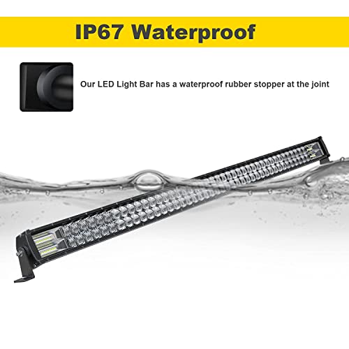 FEELON 5D 52Inch Straight LED Light Bar 4Inch LED Pods White/Amber Strobe by FEELON - Used condition - Image 5