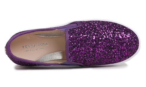 FEVERSOLE Women's Fashion Slip-On Sneaker Casual Flat Loafers2