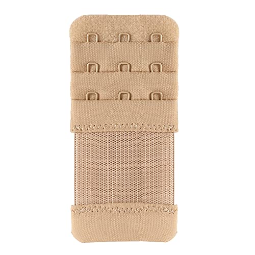 Magicmode Bra Extenders 3 Hook 1/2 Inch Spacing Stretchy Bra Extension Strap, 3Pcs-Pack (Black, Beige, White, 0.5Inch(1.3Cm), One Size) #TOP3