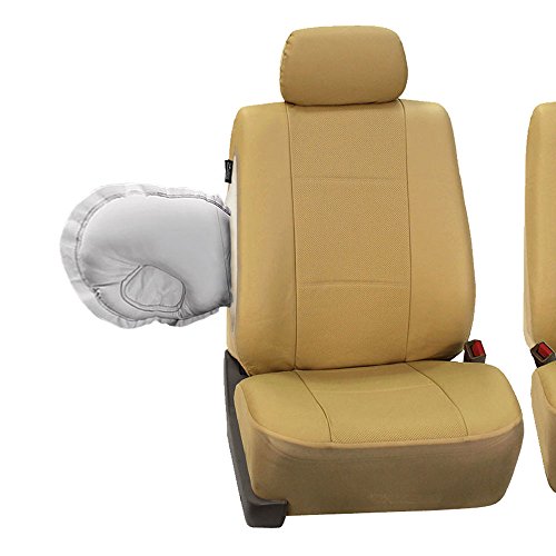 image for FH Group Front Set Faux Leather Car Seat Covers for Low Back Seat with