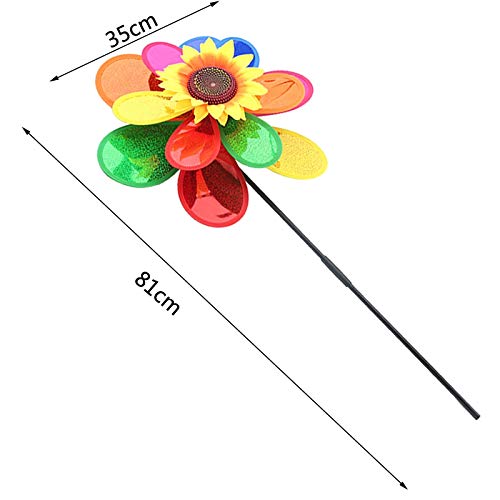 Wwlucky Windmills For The Yard, Garden Windmill Art, Bird Deterrent Lawn Decorations, Garden Spinner With Stable Wood Pile, Birthday Gift Mother's Day Garden Decoration #TOP6
