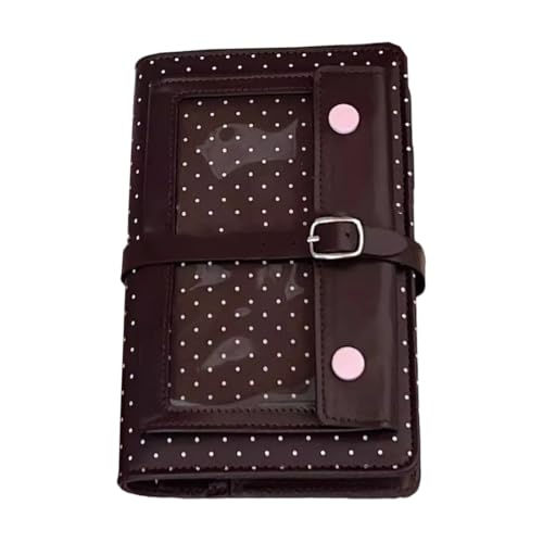 Tertioi Portable Binder Journal with 60 Sheets Unlined Pages and Clear PVC Window Portable Diary Binder Notebook for Scrapbooking Journaling Study Planner - Image 5