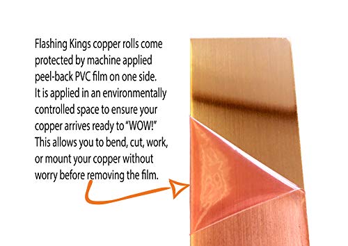 Flashing Kings 16oz Copper Sheet Metal Flashing (4" Width) - Thumbnail 2