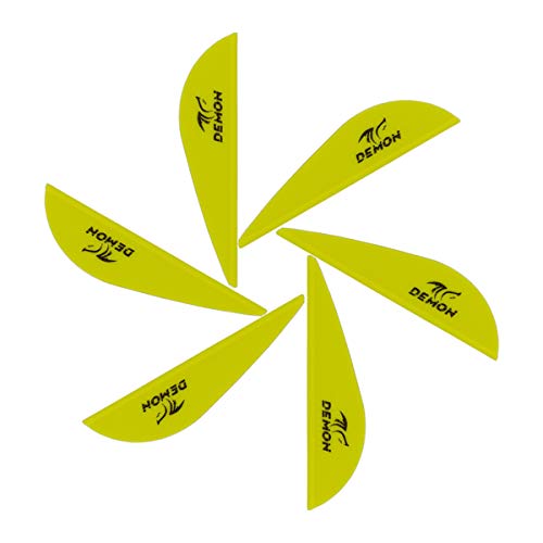 Letszhu Arrows Vanes 2.5 Inch Plastic Fletches Vane Diy Archery Arrow For Hunting Targeting (39 Pack) (Lemon Yellow) #TOP19