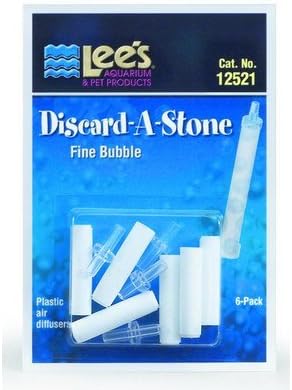 Lees Aquarium & Pet Discard-A-Stone Fine Diffuser (6 Pack) (Set of 3)