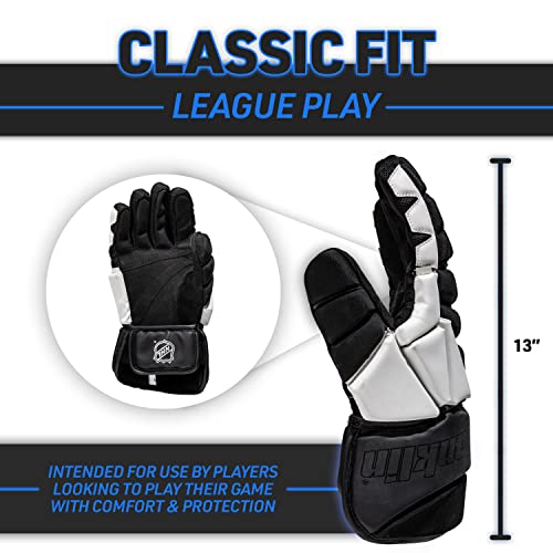 Franklin Sports NHL Street Hockey Gloves - Senior Lightweight Outdoor Roller + Street Hockey Gloves - 13" Inch Outdoor - Classic Fit - Senior Size