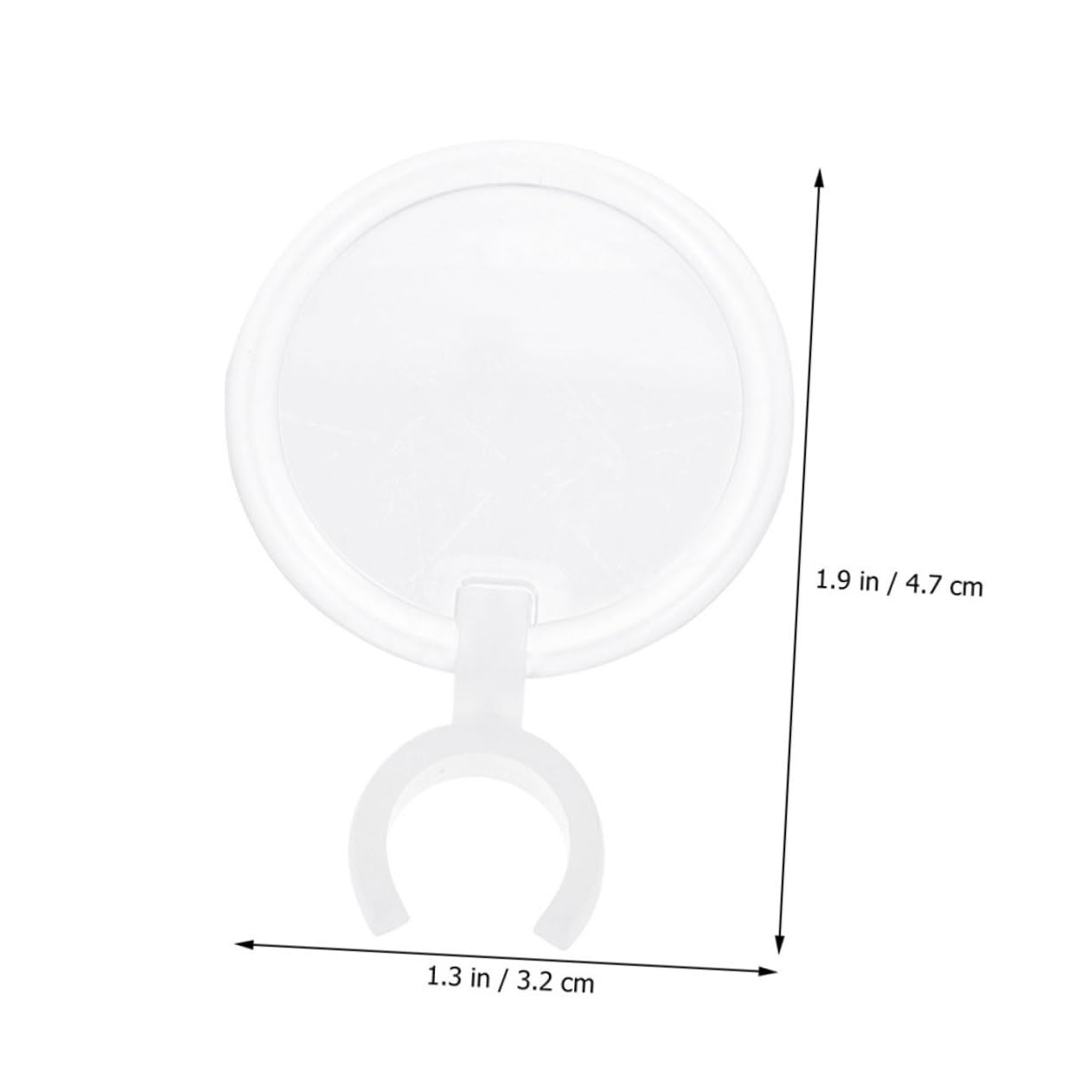 TEHAUX 6 Pcs Point Drill Pen Holder with Magnifier Practical Painting Magnifying Tool for Diamond Art Lovers Durable Glass and Design Handheld Use for Enhanced Visual Clarity