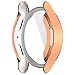 2 Pack Screen Protector Case for Samsung Galaxy Watch 7 40mm 44mm, Soft TPU All-Around Protective Cover Drop-proof Bumper Bezel Shell Smartwatch Full Protection Case Accessories (Rose Gold, 40mm)