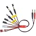 Produktbild Multi-Ladekabel 7 in 1 Goldkontakt Futaba JR Tam T Stecker Deans Glühkerze Sender partCore Silikonkabel mit 4mm Goldstecker