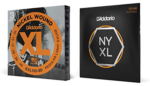 D'Addario __I GLM^[ jbP Regular Light .010-.046 EXL110-3D 3setpbN + v~A NYXL1046 yKiz