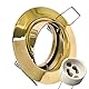 max K O M F O R T 10x Einbaustrahler Set GU10 rund schwenkbar 230V – Gold – Deckenstrahler 104S-TP GD inkl. Fassung – Einbauleuchte Spot Einbaurahmen Deckenlampe