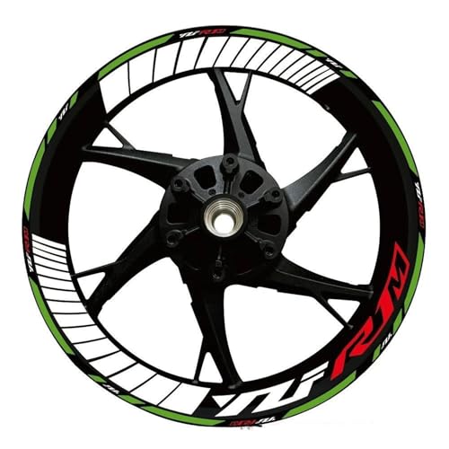 Autocollants réfléchissants jante moto Yamaha YZF R1 R6 R7 liseret roues nuit
