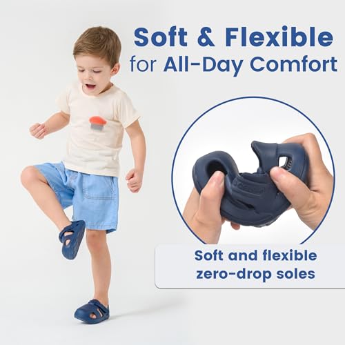 SC TBYF Toddler EVA Quick-Dry Splash Sandals Non-Slip Closed Toe Water Shoes — view 5