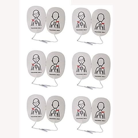 Elysaid Latex Free Foam XFT AED Practi-Trainer Replacement Pads,Child, 6 Pairs Cover