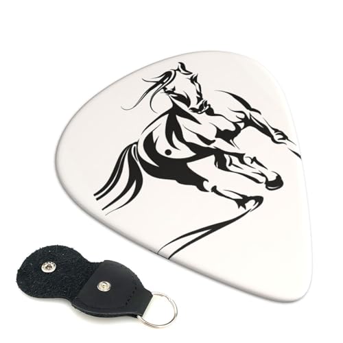 馬柄12 かわいい漫画エレキギターピック Abs 素材エレアコ弦楽器 0.71mm