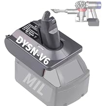 Battery Adapter for Dyson V6 for Milwaukee to for Dyson Animal Series Absolute Motorhead Slim SV04,for 21.6V Series Vacuums