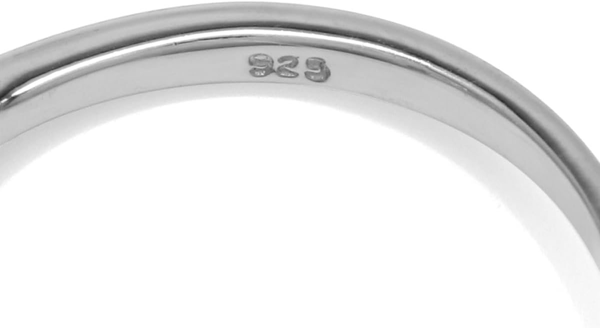 Silvershake Birthstone Gemstones White Gold Plated 925 Sterling Silver Irish Celtic Knot Engagement or Promise Solitaire Ring Jewelry for Women