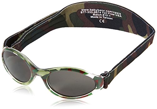 Baby Banz - Gafas de sol Ovaladas 339147boys para hombre, Green Camo Cover