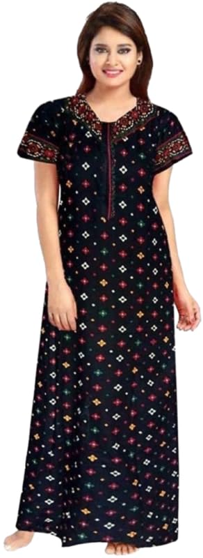 JK Creations Women's Cotton Printed Maxy/Nightwear/Nighty for Women and Girls | Women's Nightdress|Women's Night Gown - Review, Price and Buying Guide