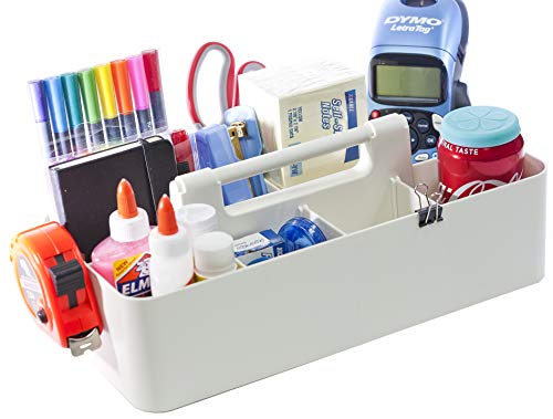 Image of Enjoy Organizer New Office Storage Portable Organizer DIY basket Caddy -MADE IN USA (Ivory)