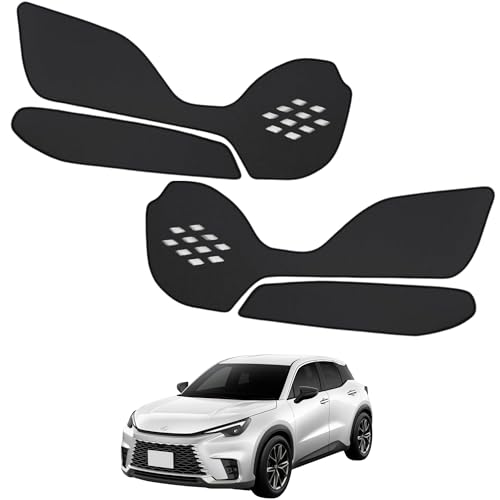 CORSA LBX 専用 ドアトリムガード フロント 2PCS 黒レザー キックガード デザイン 傷防止 内装 縫製 日本製 保護 フロント 運転席 助手席 左右 セット 2枚組 ブラック プロテクター コンソール アクセサリー LEXUS レクサス
