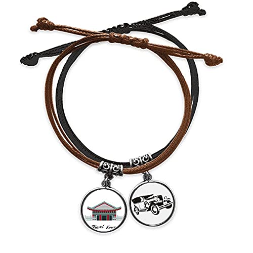 Bracelet corde de tradition coréenne en cuir à offrir pour un anniversaire unique