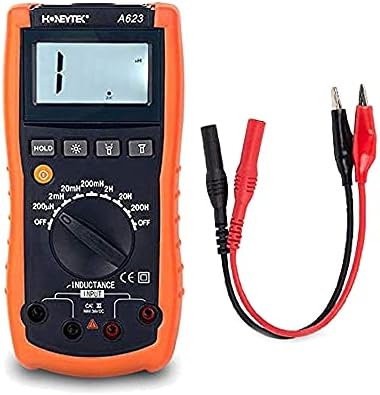 A623 HONEYTEK Inductor Inductance Meter with Flashlight Digital Display Inductance Tester