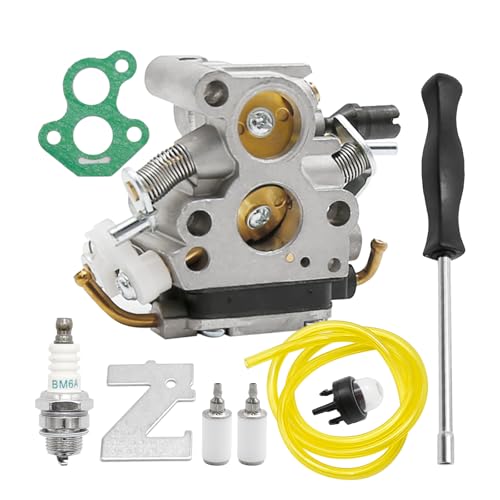 Hoypeyfiy 506450501 Vergaser-Kit Ersatz für Husqvarna 435 435E 440 440E Kettensäge Ersatz für Jonsered CS2240 CS2240S CS410 Ersetzt C1T-EL41