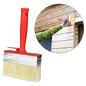 1 stuk kwast, platte borstels, grote kwast muurverf 30 x 120 mm