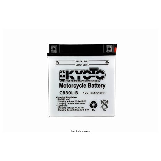 Kyoto - Batería moto YB30L-B / CB30L-B 12V 30Ah - Batería(s)