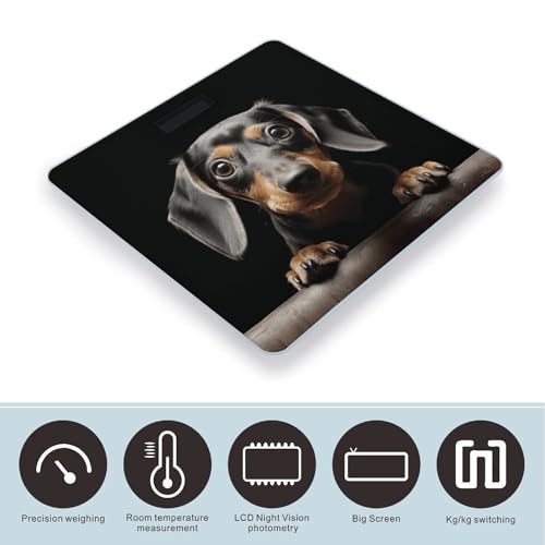 Báscula digital de baño FekiLoot de vidrio templado miniatura 3