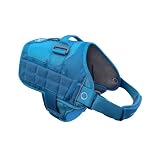 Kurgo RSG Dog Townie Harness - Easy On-Off for Quick Outings - Breathable Mesh - MOLLE-Compatible for Clip-On Accessories - Top Handle - Reflective Trim - Large - Coastal Blue