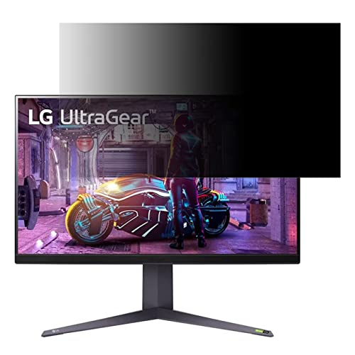 LG UltraGear 32GQ850-B 向けの 31.5インチ 16:9 覗き見防止 フィルター プライバシーフィルター パソコンPC モニター 液晶保護フィルム 覗き見防止シート ブルーライトカット 反射防止 セキュリティーのぞき見防止 両面使用可