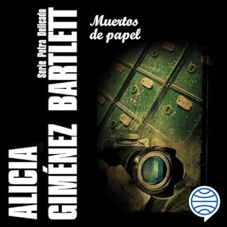 Diseño de la portada del título Muertos de papel