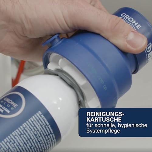 Foto von GROHE Blue Home, Küchenarmatur mit Sprudel-, Kühl- & Filterfunktion (Wasserhahn für gefiltertes, kühles und sprudelndes Trinkwasser, herausziehbarer Auslauf, ohne CO2 Flasche) chrom, 31927001