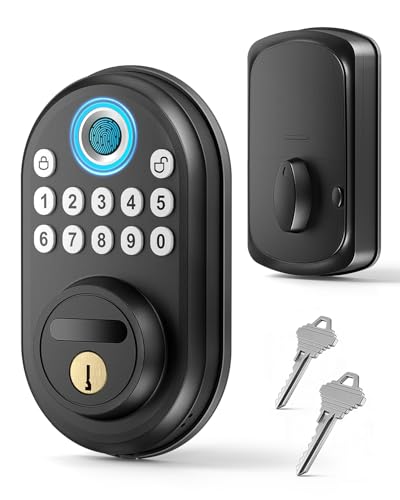 Fingerprint Door Lock for Front Door, Keyless Entry Smart Deadbolt Lock