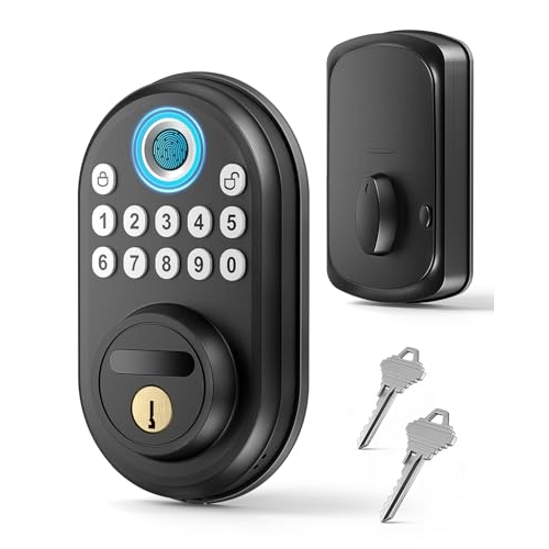 Fingerprint Door Lock for Front Door, Keyless Entry Smart Deadbolt Lock