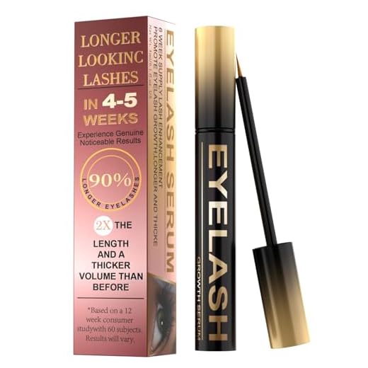 Lash Serum for Eyelash Growth, Premium Lash Enhancing Serum with Advanced Formula Volumizing Longer Fuller and Thicker Looking Lashes, Eyelash Growth for Sensitive Eyes (5 mL)