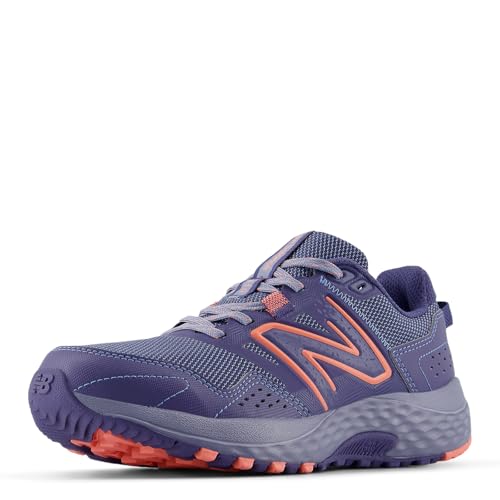 New Balance Women's 410 V8 Trail Running Shoe, Dream State/Sunfade Red/Dusk Shower, 83