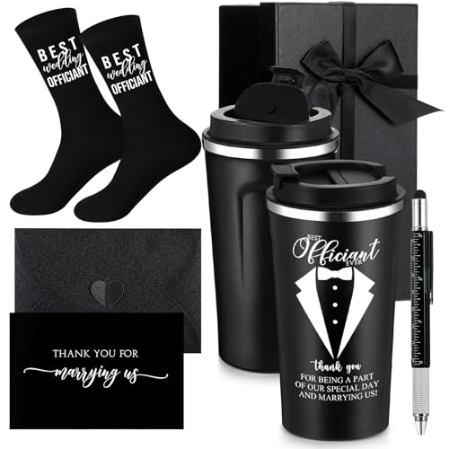 Nuanchu 6 Pcs Officiant Gifts Wedding Proposal Best Officiant Ever