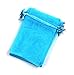 EDENKISS drawstring Organza Jewelry Pouch Bags (Blue, 4X6'')