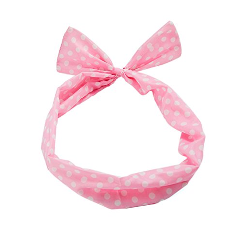 1950'S Womens Costume Accessories Set - 50S Chiffon Scarf,Cat Eye Glasses,Bandana Tie Headband,Drop Dot Earrings (Pink) #TOP1