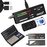 HMKIS Diamond Tester＋200g/0.01g Mini Jewelry Scale＋ 60X Mini LED Magnifying, Professional Diamond Selector for Novice and Expert, Thermal Conductivity Meter (Non-Rechargeable)