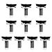 QWORK M8 Bicicletta Bici Vite, Bulloni per pedivella a Testa Esagonale da 8 mm x 15 mm,10 pz