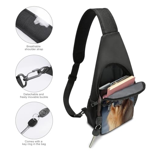 Mochila cruzada estilo sling para viaje unisex miniatura 4