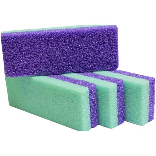 4 piezas de piedra pómez para pies, removedor de callos de pie, cómodo exfoliante de pies de doble cara para piel muerta